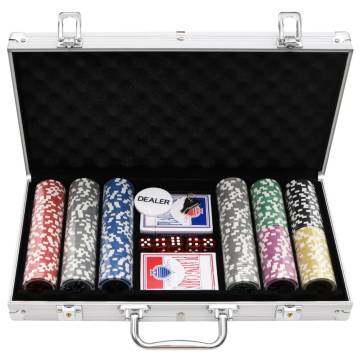 300 pcs Poker Chip Set - Casino Feel at Home