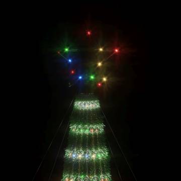 Colorful 275 LEDs Christmas Tree Light Cone - 180 cm