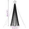 Colorful 275 LEDs Christmas Tree Light Cone - 180 cm