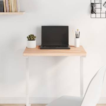 Rectangular Solid Wood Beech Table Top - 60x40x2.5 cm