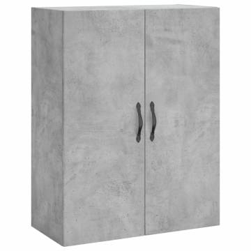 Wall Mounted Cabinets - 2 pcs Concrete Grey Engineered Wood