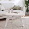 Table Top Round White Ø80x3 cm Solid Wood Pine Colour white Size 80 x 3 cm Quantity in Package 1 