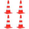 Reflective Traffic Cones 4 pcs Red and White 50 cm Quantity in Package 4 Model without chain 