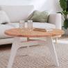 Table Top Ø80x2.5 cm Round Solid Wood Beech Colour brown Size 80 x 2.5 cm Quantity in Package 1 