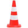 Reflective Traffic Cones Set - 4 Pcs Red & White 50 cm