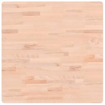 Square Solid Beech Wood Table Top 70x70 cm | HipoMarket