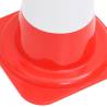 Reflective Traffic Cones Set - 4 Pcs Red & White 50 cm