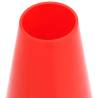 Reflective Traffic Cones Set - 4 Pcs Red & White 50 cm