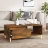 Scandinavian Coffee Table in Smoked Oak - 90x50 cm