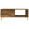 Scandinavian Coffee Table in Smoked Oak - 90x50 cm