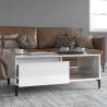 Coffee Table High Gloss White 90x50x36.5 cm Engineered Wood Colour high gloss white Quantity in Package 1 