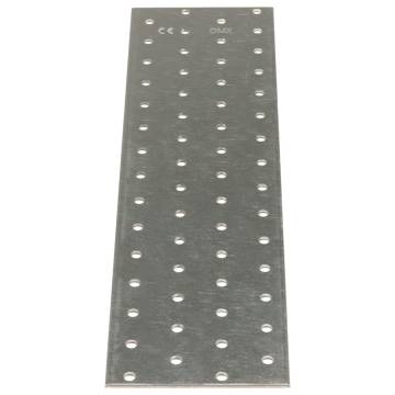 Perforated Plates 40pcs Galvanised Steel 300x80mm - Hipomarket