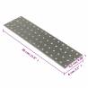 Perforated Plates 40pcs Galvanised Steel 300x80mm - Hipomarket