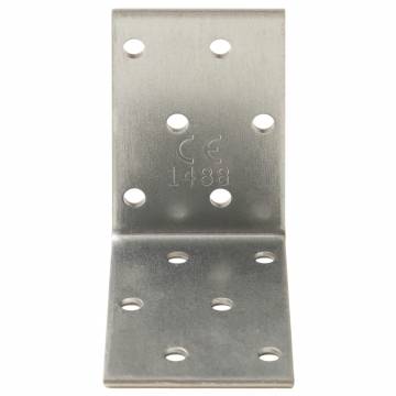 Angle Brackets 40 pcs Galvanised Steel - 60x40x60 mm