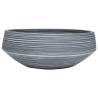 Chic Grey Round Countertop Basin - Ceramic 41x14 cm