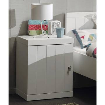 Vipack Nightstand Robin - Stylish White Nightstand for Kids