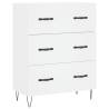 Elegant Highboard in White - 69.5x34x180 cm Engineered Wood