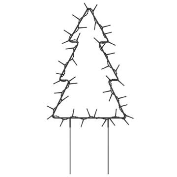 Christmas Light Decorations with Spikes - 3 pcs Tree 50 LEDs