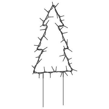 Christmas Light Decorations with Spikes - 3 pcs Tree 50 LEDs