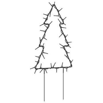 Christmas Light Decorations with Spikes - 3 pcs Tree 50 LEDs