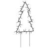 Christmas Light Decorations with Spikes - 3 pcs Tree 50 LEDs