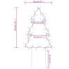 Christmas Light Decorations with Spikes - 3 pcs Tree 50 LEDs