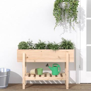 Garden Raised Bed 101x30x69 cm - Solid Pine Wood | HipoMarket