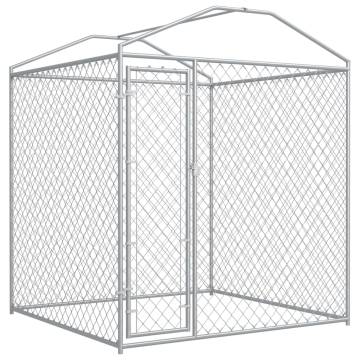 Outdoor Dog Kennel with Canopy Top - Spacious & Durable