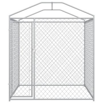 Outdoor Dog Kennel with Canopy Top - Spacious & Durable