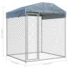 Outdoor Dog Kennel with Canopy Top - Spacious & Durable