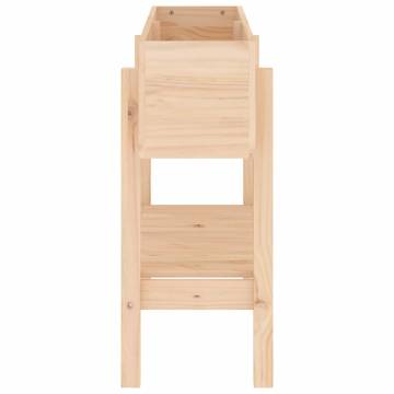 Garden Raised Bed 101x30x69 cm - Solid Pine Wood | HipoMarket