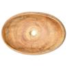 Brown Oval Countertop Basin 59x40 cm - Ceramic Sink