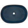 Brown & Blue Ceramic Countertop Basin - Elegant & Unique