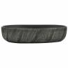 Elegant Black Oval Countertop Basin - 59x40 cm Ceramic