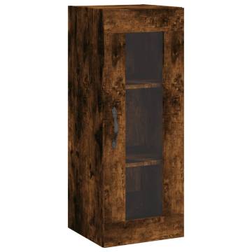 Elegant Highboard Smoked Oak - 34.5x34x180 cm | Hipomarket