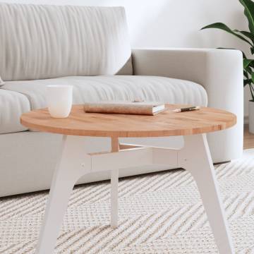 Round Solid Beech Table Top Ø60 cm – Versatile & Durable