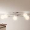 Modern Ceiling Lamp with Mesh Wire Shades - 5 G9 LED Lights