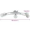 Modern Ceiling Lamp with Mesh Wire Shades - 5 G9 LED Lights