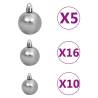 Stunning 210cm Pre-lit Artificial Christmas Tree with Ball Set