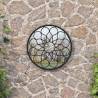 Garden Mirror Black 60x3 cm Iron Round for Outdoor Use Colour black Size 60 x 3 cm Quantity in Package 1 