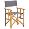 Director's Chairs Solid Acacia Wood Colour dark grey Quantity in Package 1 Number of 