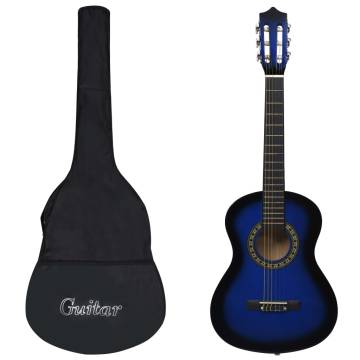 Blue Classical Guitar for Beginners & Kids - 1/2 Size