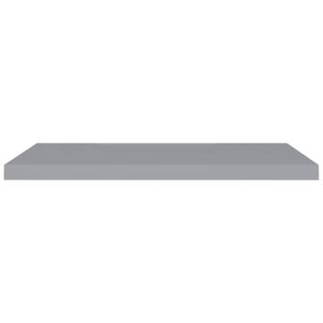 Stylish Floating Wall Shelves - 4 Pcs Grey MDF