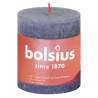 Bolsius Rustic Pillar Candles 4 pcs Twilight Blue | HipoMarket