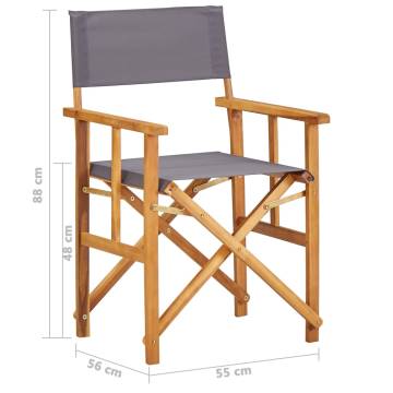 Solid Acacia Wood Director's Chairs - Stylish & Durable