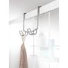 Metaltex 2-Tier Douche Rack with Hooks - Onda Silver