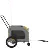 Pet Bike Trailer - Yellow & Grey Oxford Fabric | Durable & Comfortable