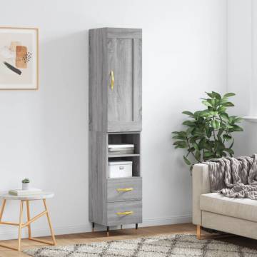 Highboard Grey Sonoma – Stylish Storage | HipoMarket UK