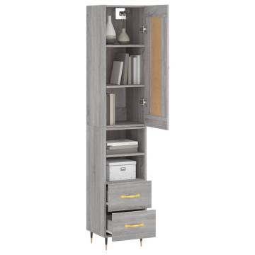 Highboard Grey Sonoma – Stylish Storage | HipoMarket UK