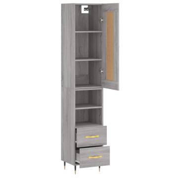 Highboard Grey Sonoma – Stylish Storage | HipoMarket UK